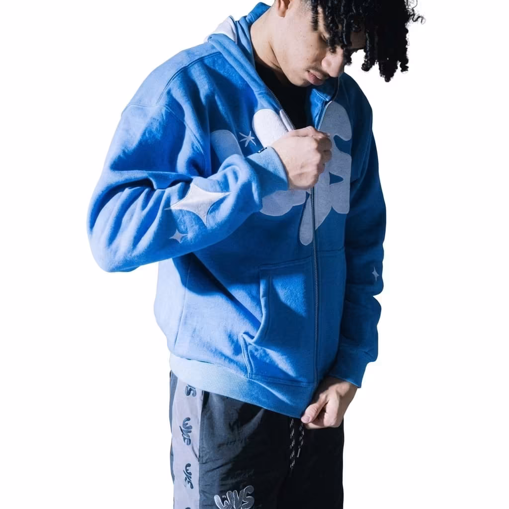Celestial Blue Zip-Up